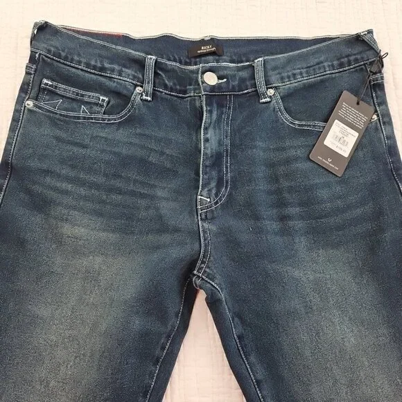 True Religion Ricky Jeans Men's 36x34 Med Wash Relaxed Straight Leg NEW NWT